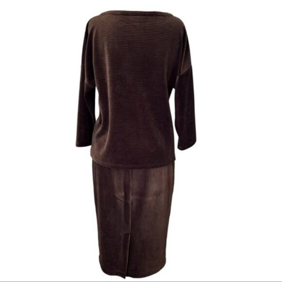 J. Jill Ribbed Velvet Skirt Set - Picture 5 of 7